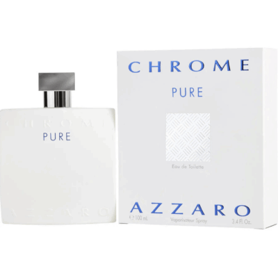 Chrome Pure men Eau De Toilette Spray 3.4 oz